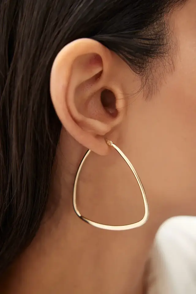 Altın Triangel Küpe