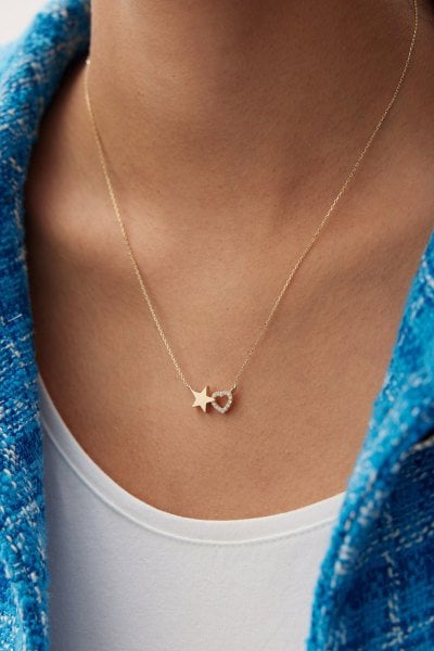 ALTIN STARRY HEART KOLYE