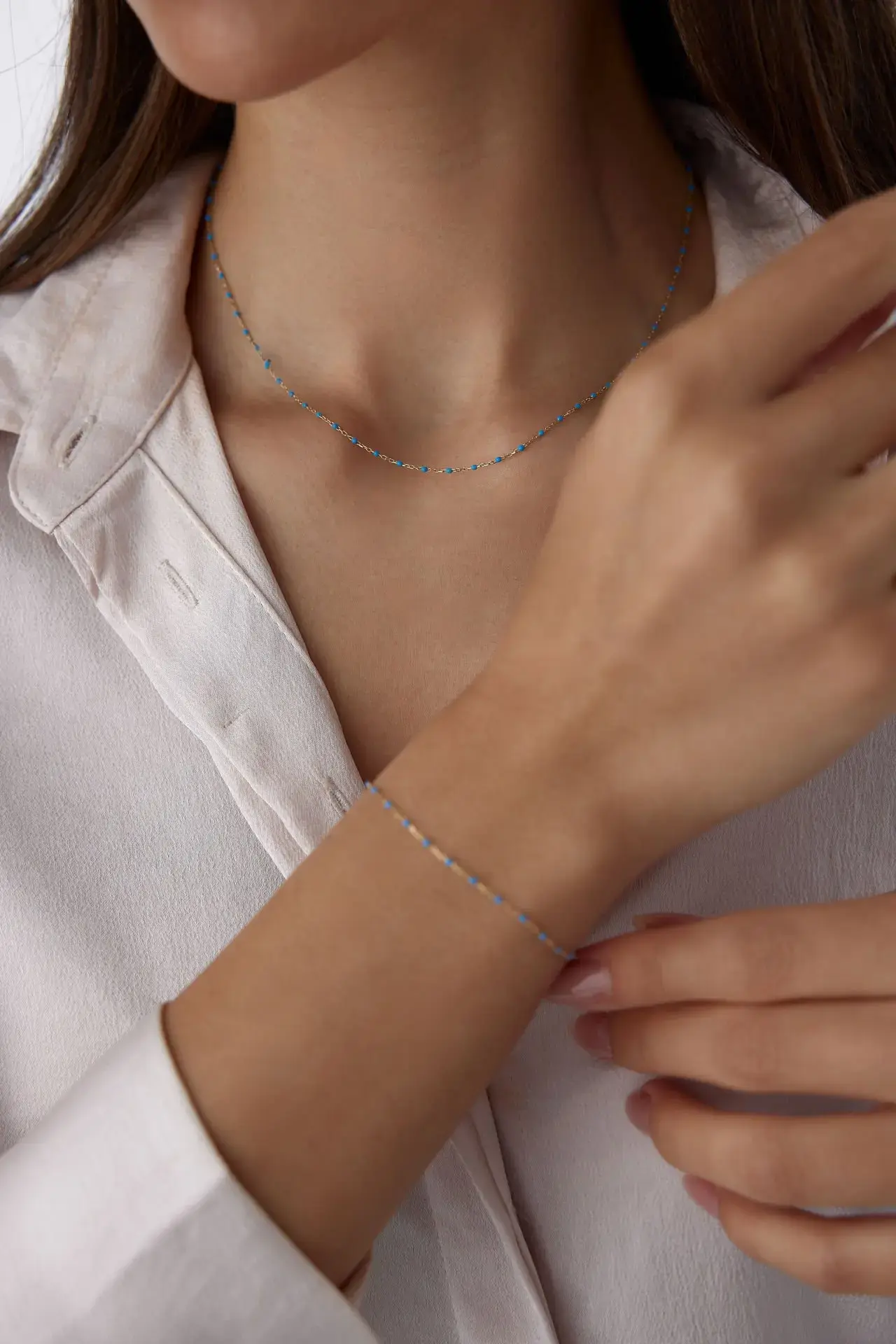 Altın Aqua Mineli Minimal Set