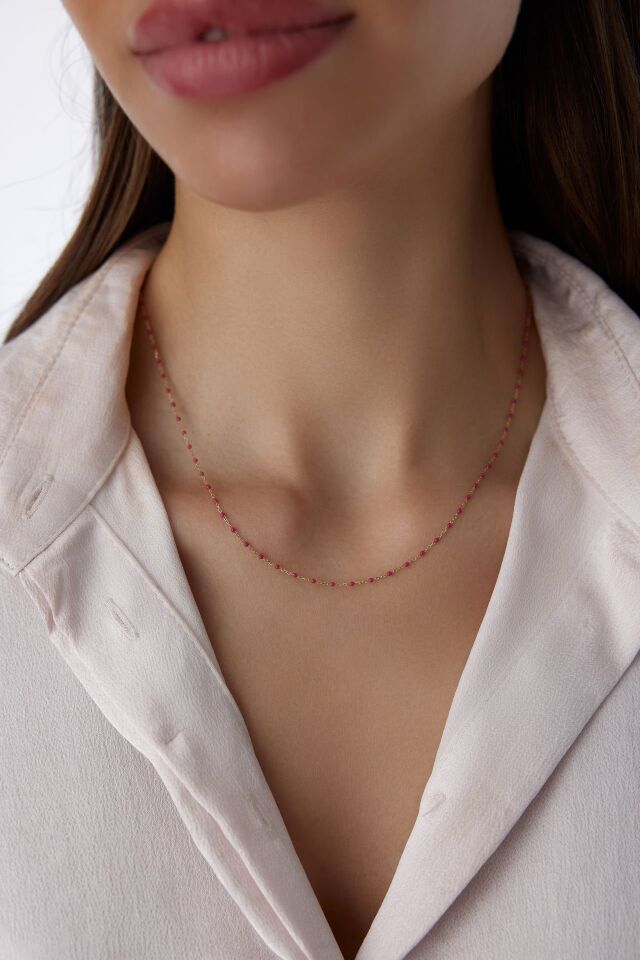 Altın Pink Mineli Minimal Set