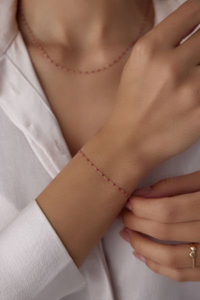 Altın Pink Mineli Minimal Set