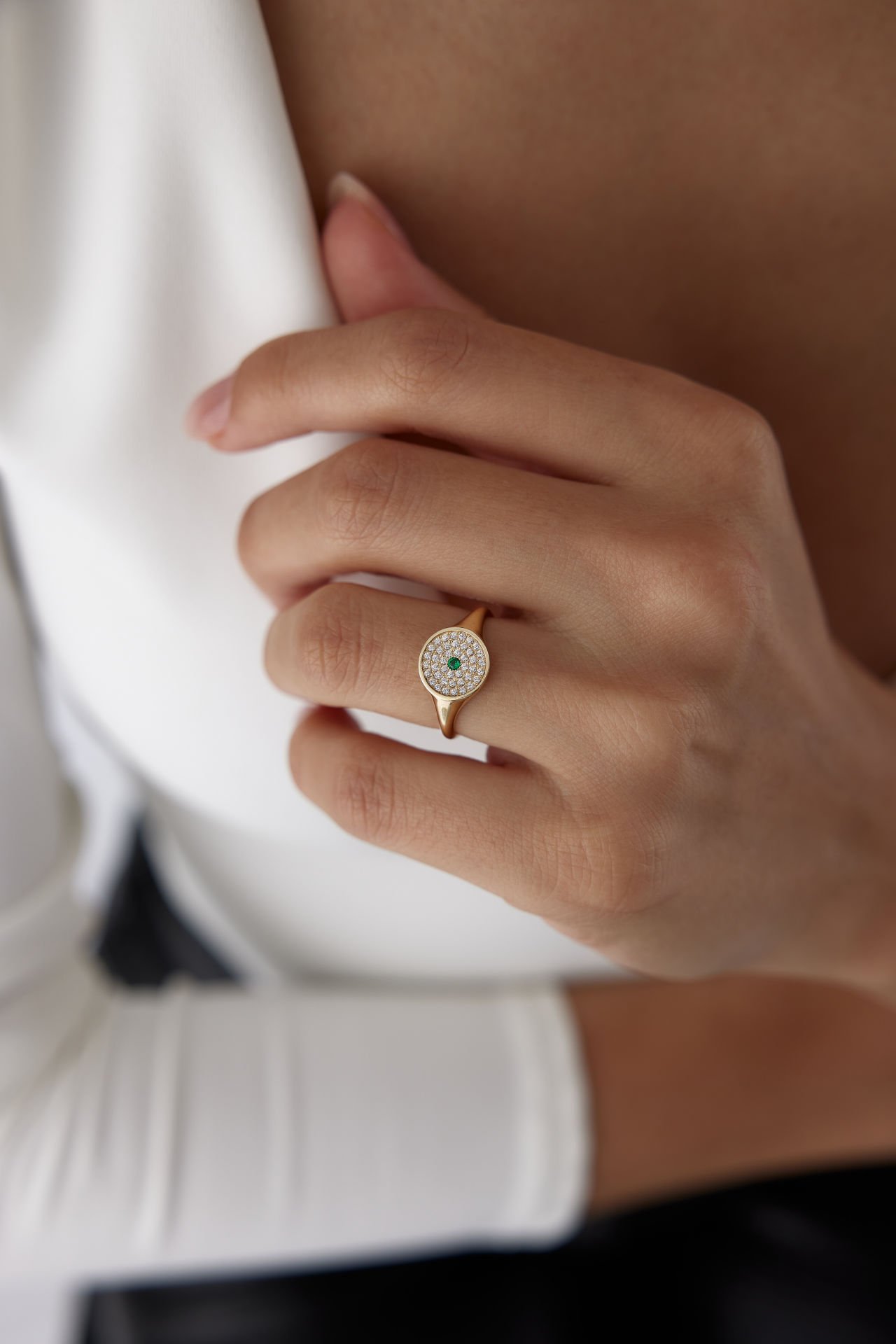 ALTIN TAŞLI  ŞÖVALYE YÜZÜK