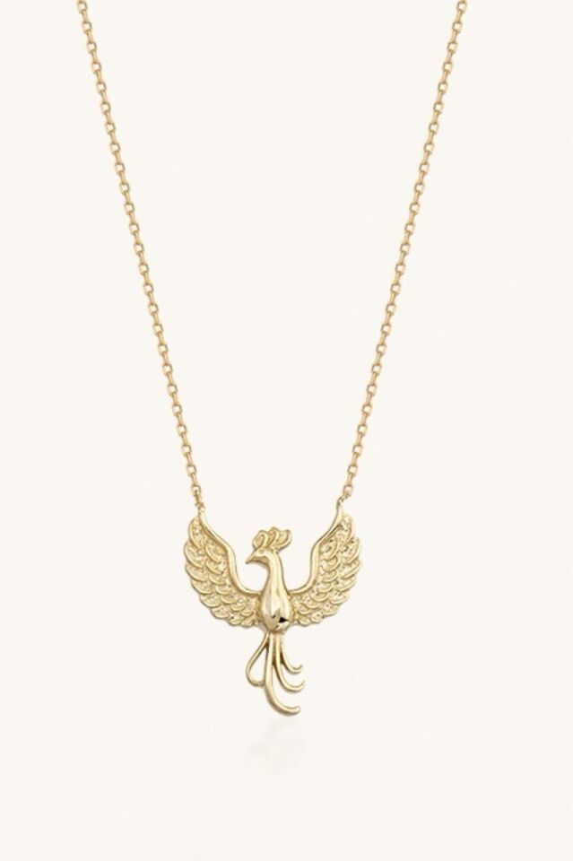 Altın Anka Kuşu Kolye