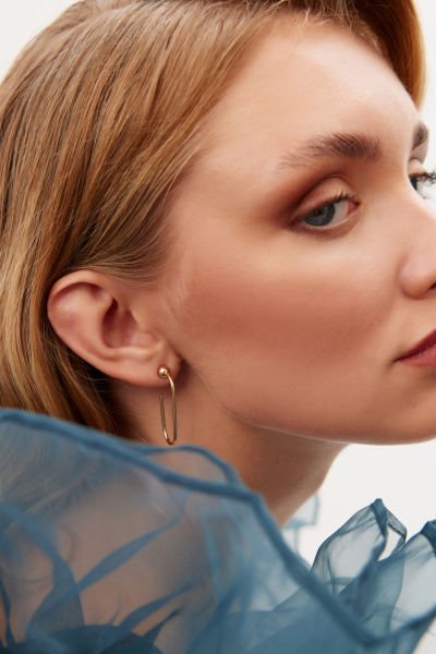 Altın Ataç Top Küpe