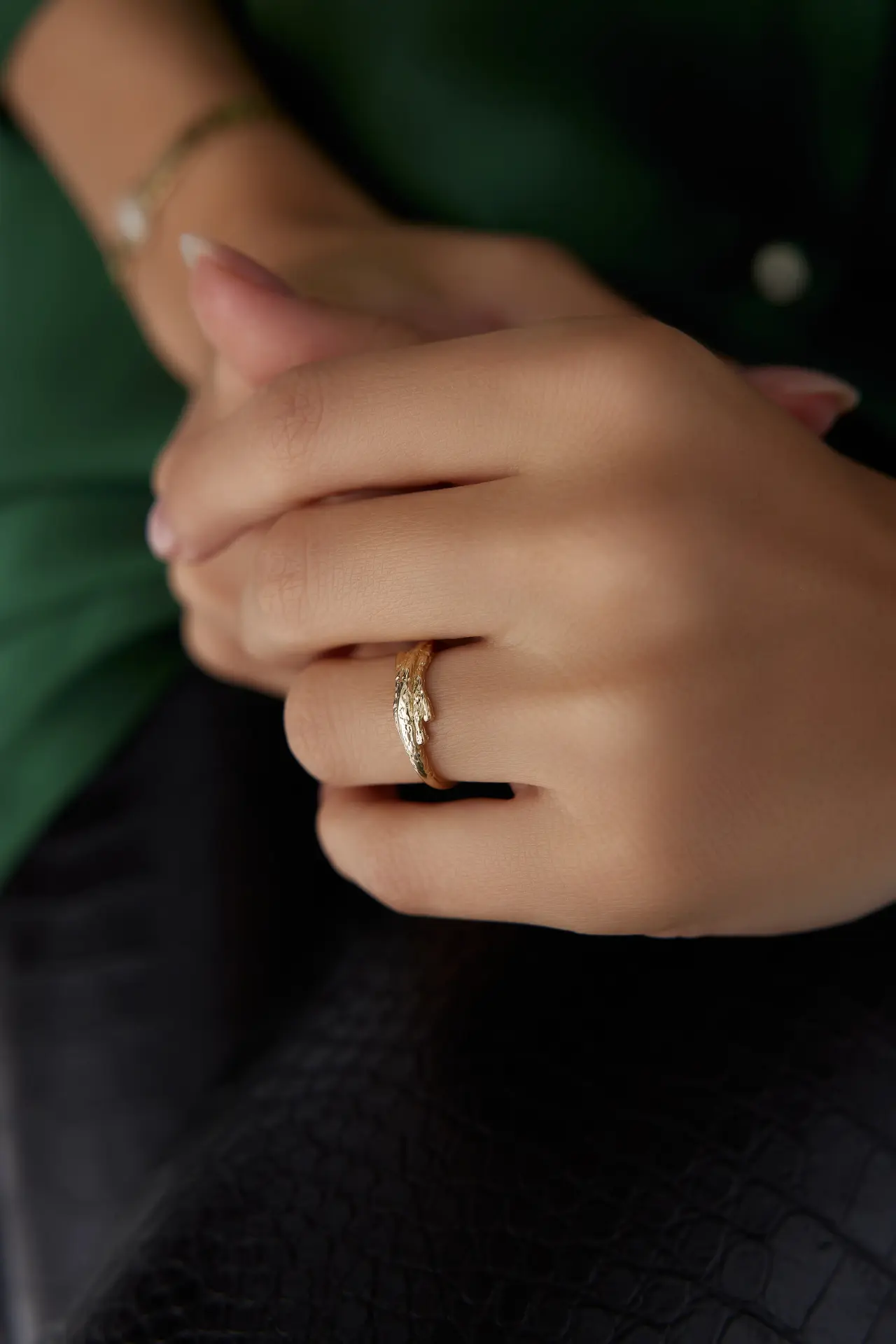 Altın Linea Natura Yüzük