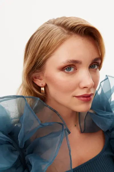 Altın Kalın Halka Küpe