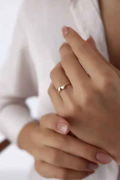 ALTIN İKİ KALPLİ YÜZÜK