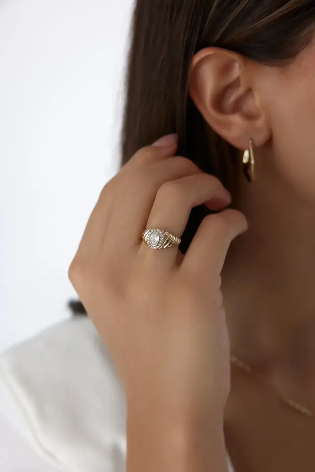 Altın Elit Tektaş Yüzük