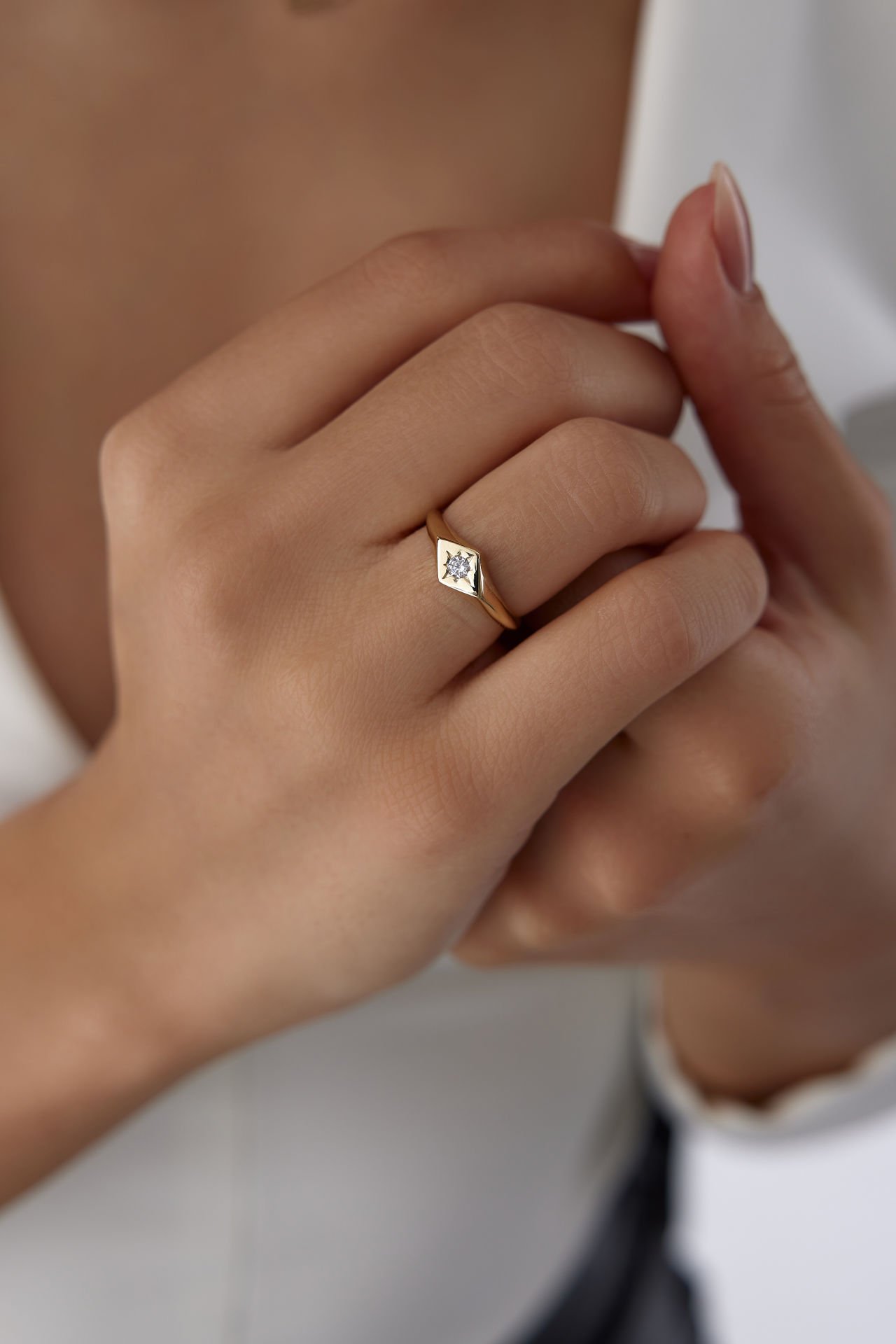 Altın Sparkle Yüzük