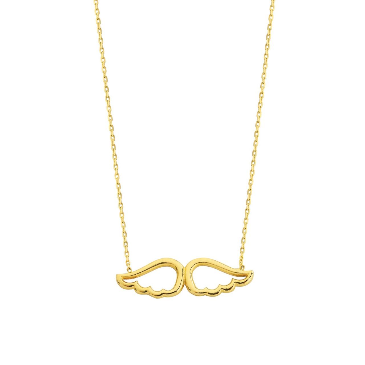 Altın Melek Kanadı Kolye