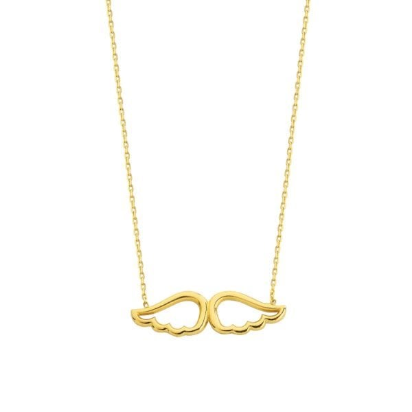 Altın Melek Kanadı Kolye