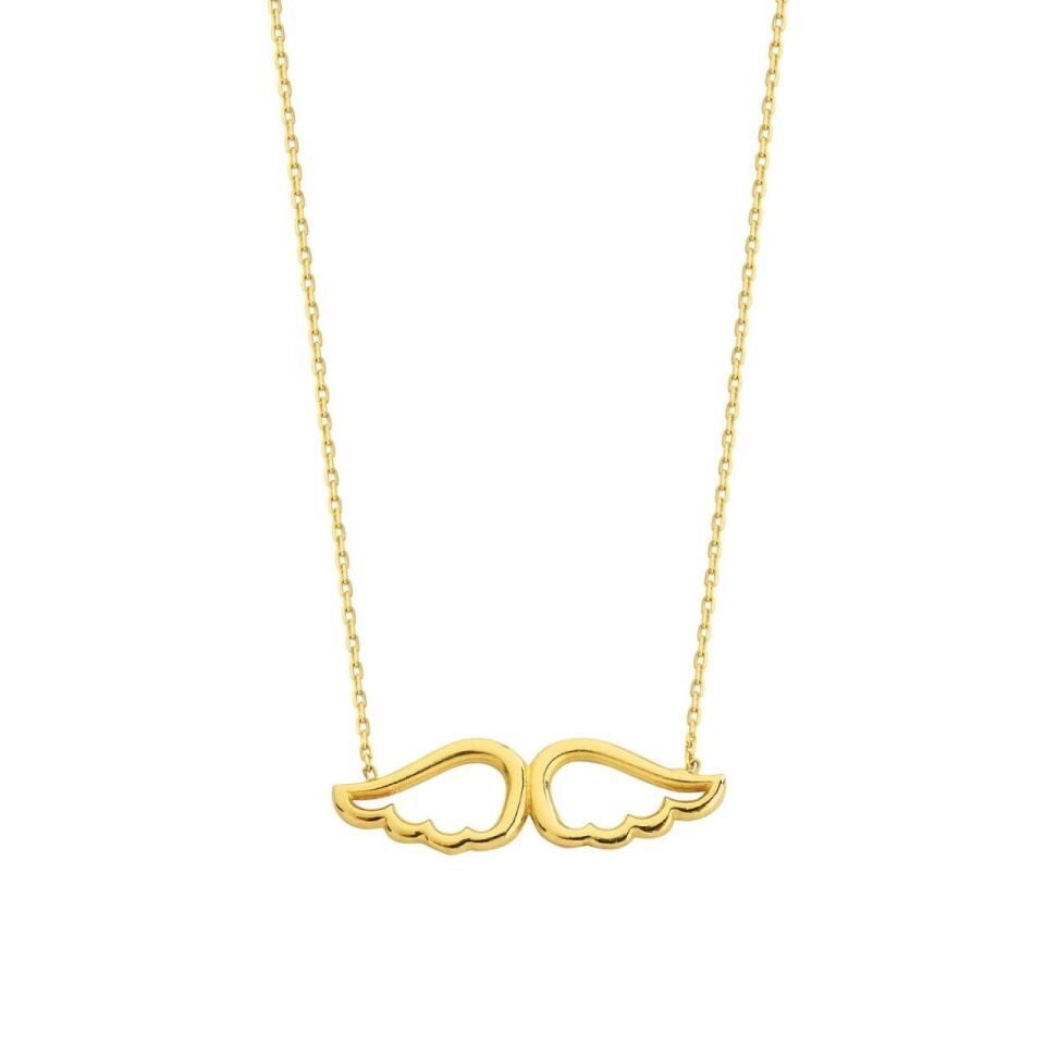 Altın Melek Kanadı Kolye