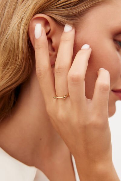 ALTIN ÇİVİ MODEL YÜZÜK