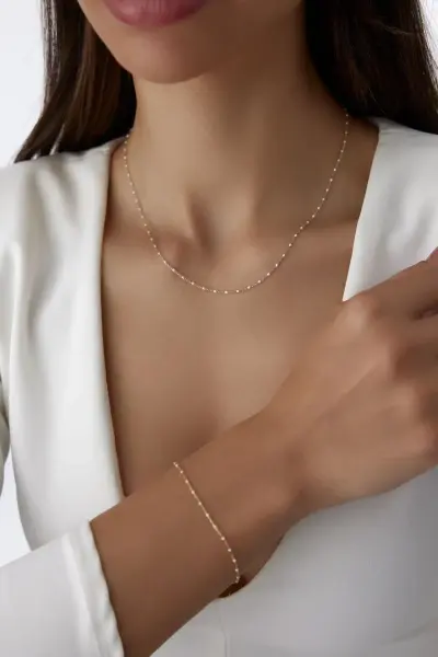 Altın Sedef Mineli Minimal Set