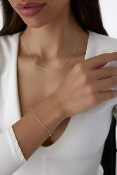 ALTIN SEDEF  MİNELİ MİNİMAL SET