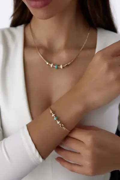 MİNELİ ALTIN SET