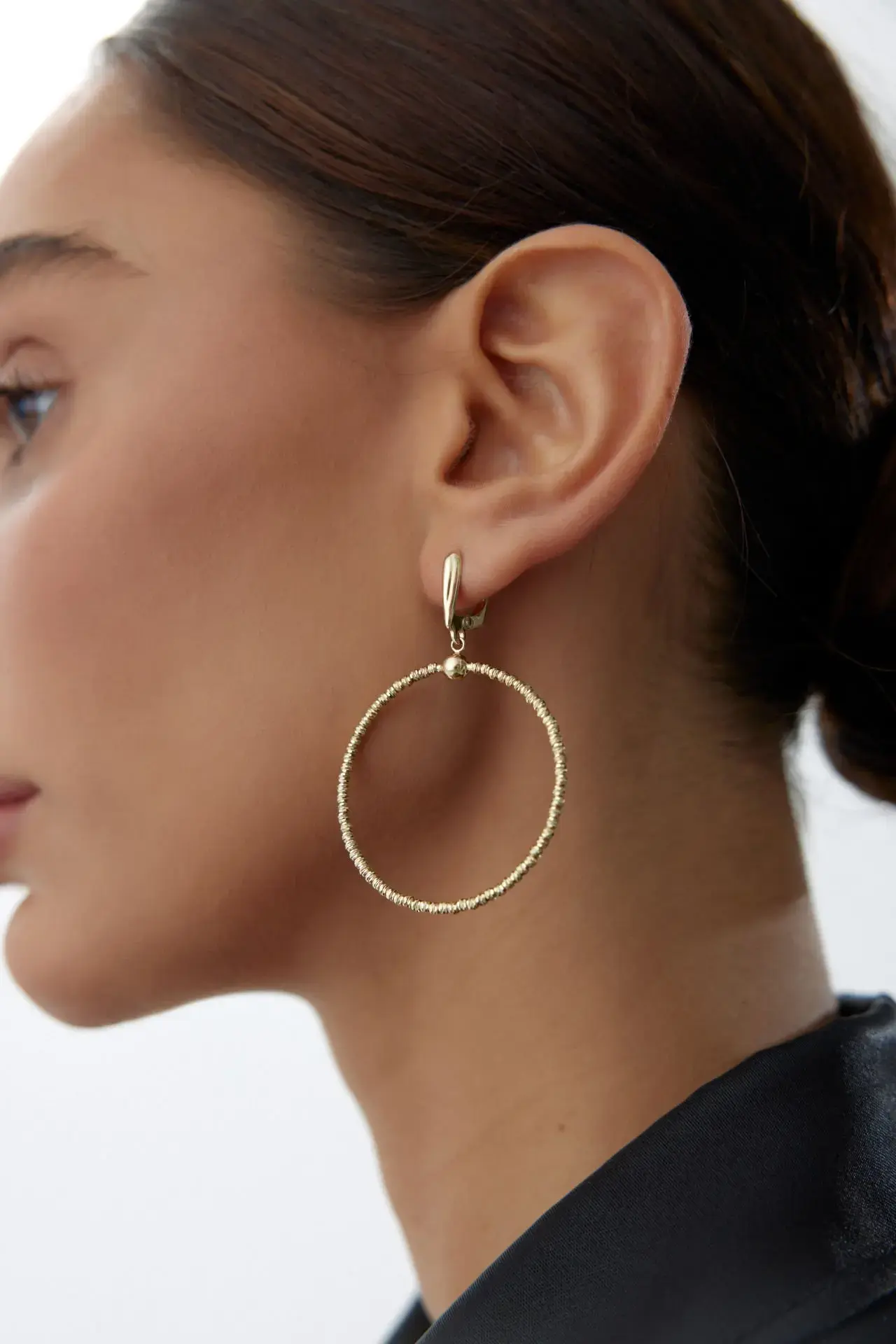 ALTIN DORİKALI HALKA KÜPE