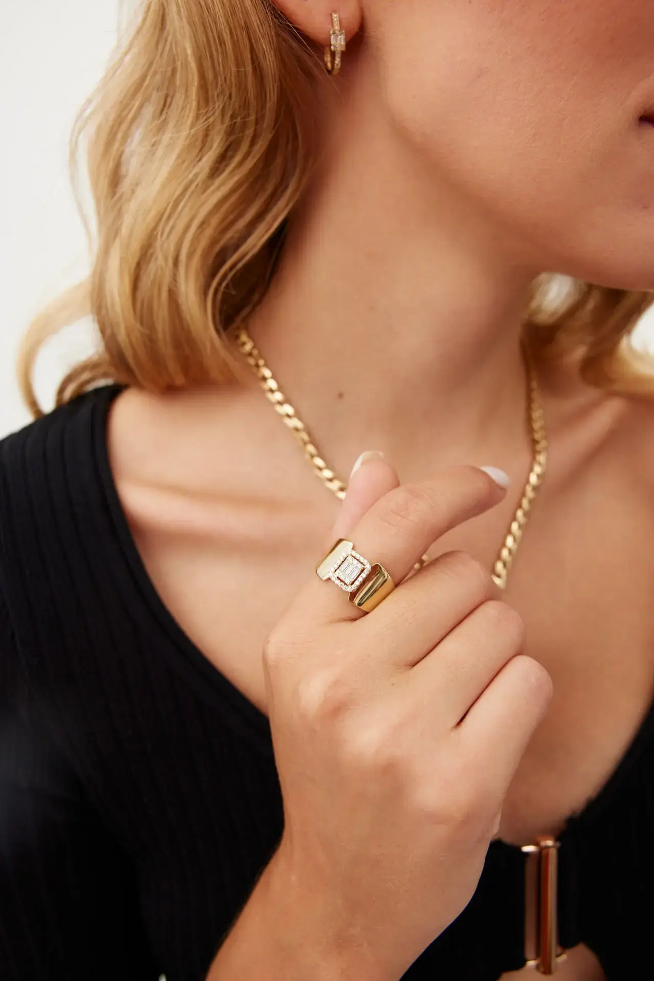 Altın Fantazi Baget Yüzük