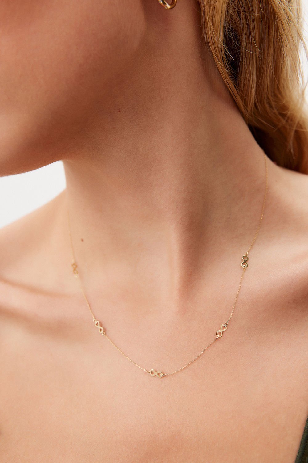 ALTIN MİNİMAL SONSUZLUK KOLYE