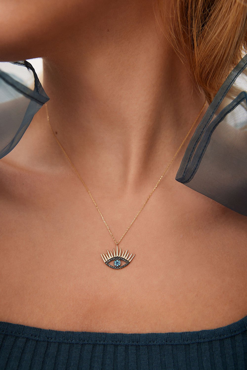 Altın Göz Kolye