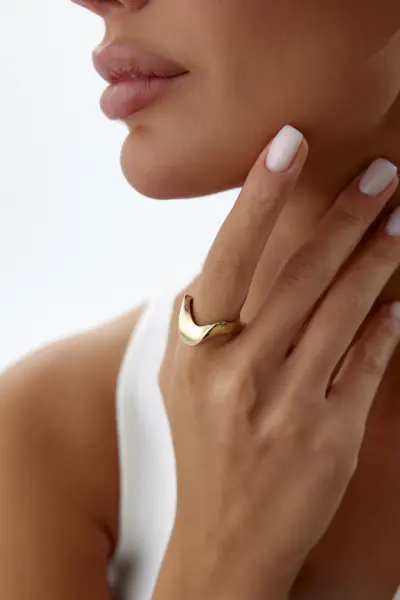 ALTIN WAVE  MODEL  TASARIM  YÜZÜK