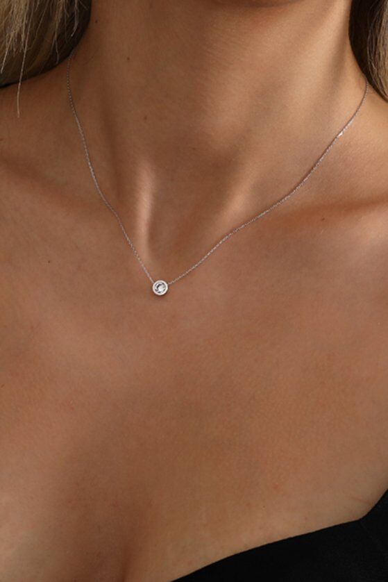 Altın Tektaş Kolye