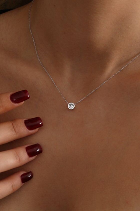 Altın Tektaş Kolye