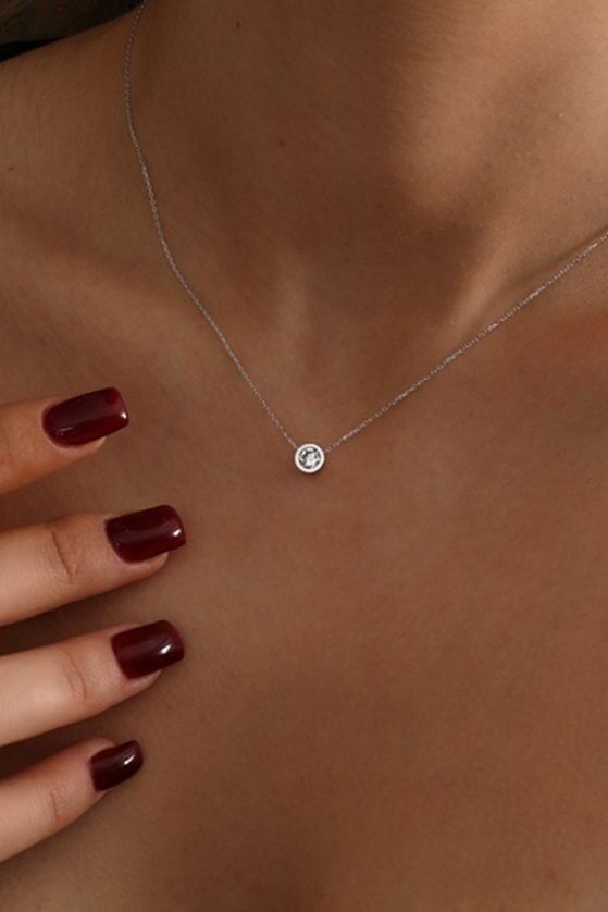 Altın Tektaş Kolye