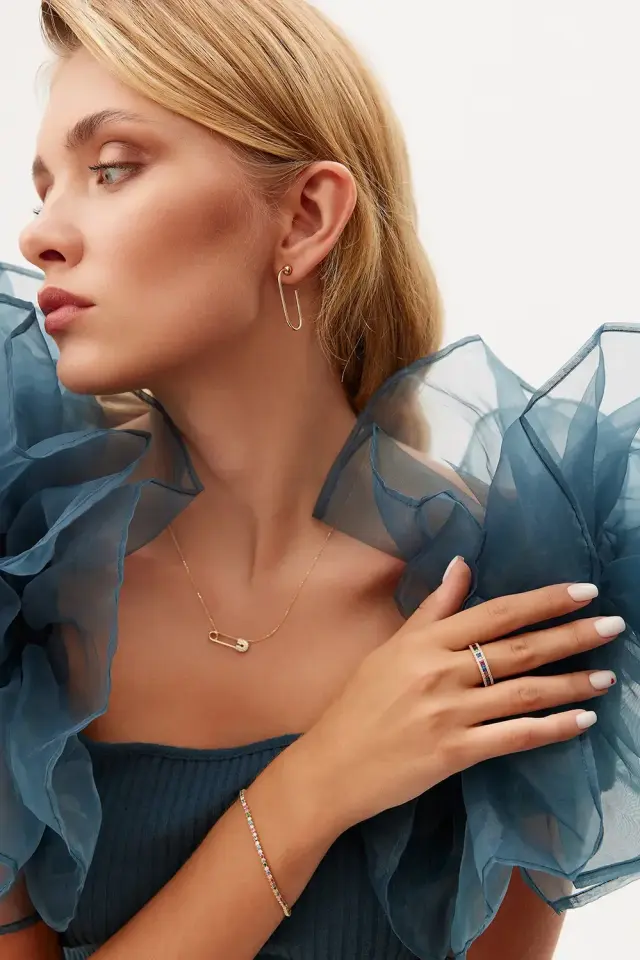 ALTIN RAİNBOW SUYOLU BİLEKLİK