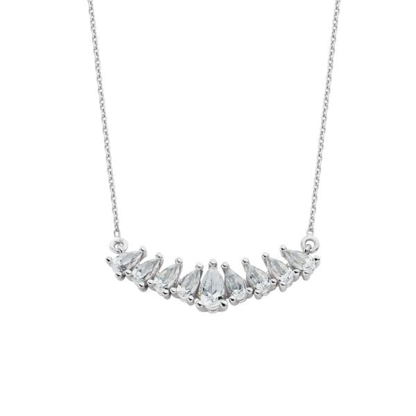 ALTIN SIRA TAŞLI DAMLA KOLYE