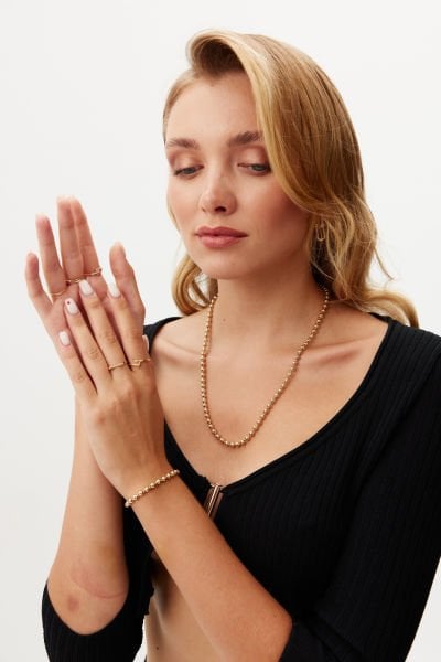 Altın Atom Zincir Bileklik