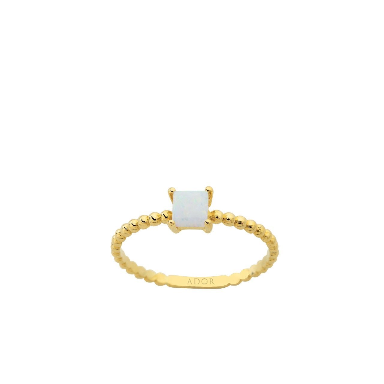 Opal Taşlı Altın Yüzük