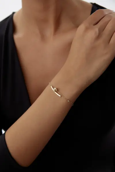 ALTIN ÜÇ RENK DÜĞÜM BİLEKLİK