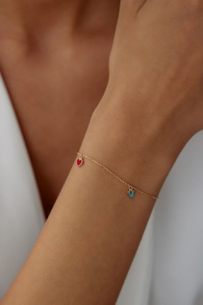 ALTIN RENKLİ  LOVE BİLEKLİK