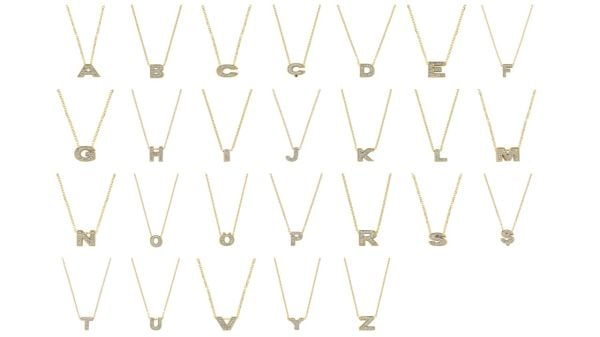 ALTIN TAŞLI HARF KOLYE