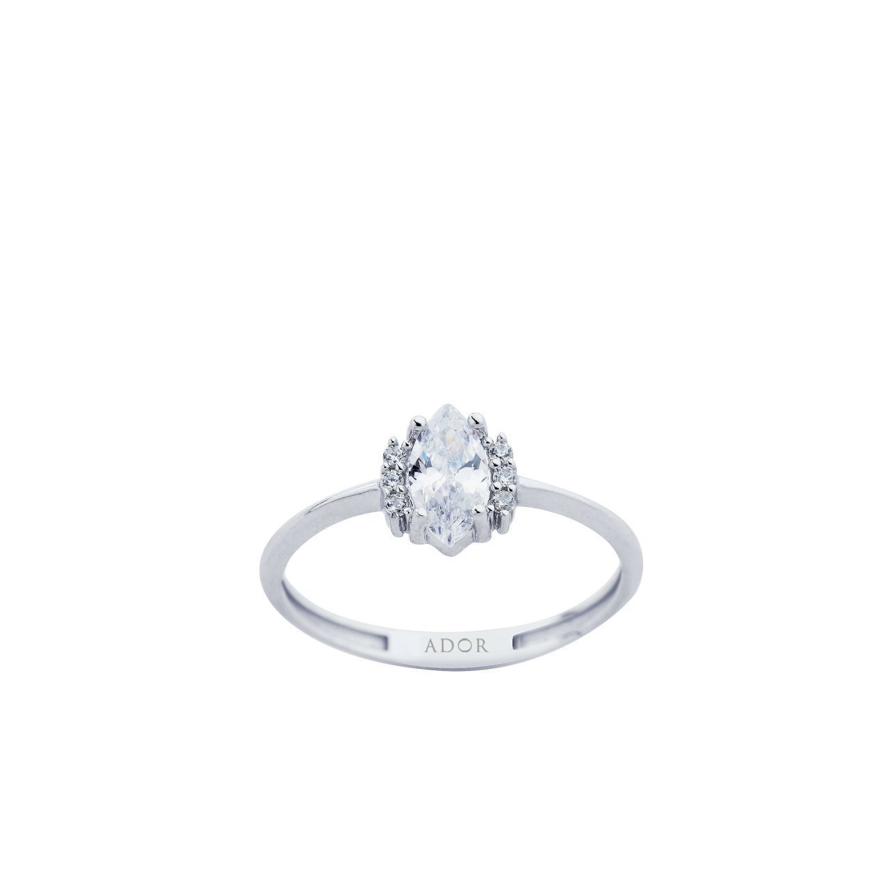 Altın Tektaş Su Damlası Yüzük