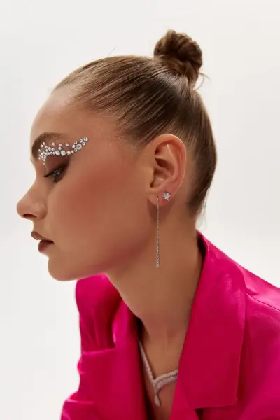 ALTIN SALLANTILI SUYOLU KÜPE