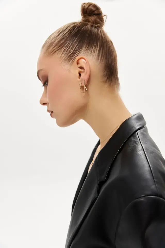 Altın Üçgen Küpe