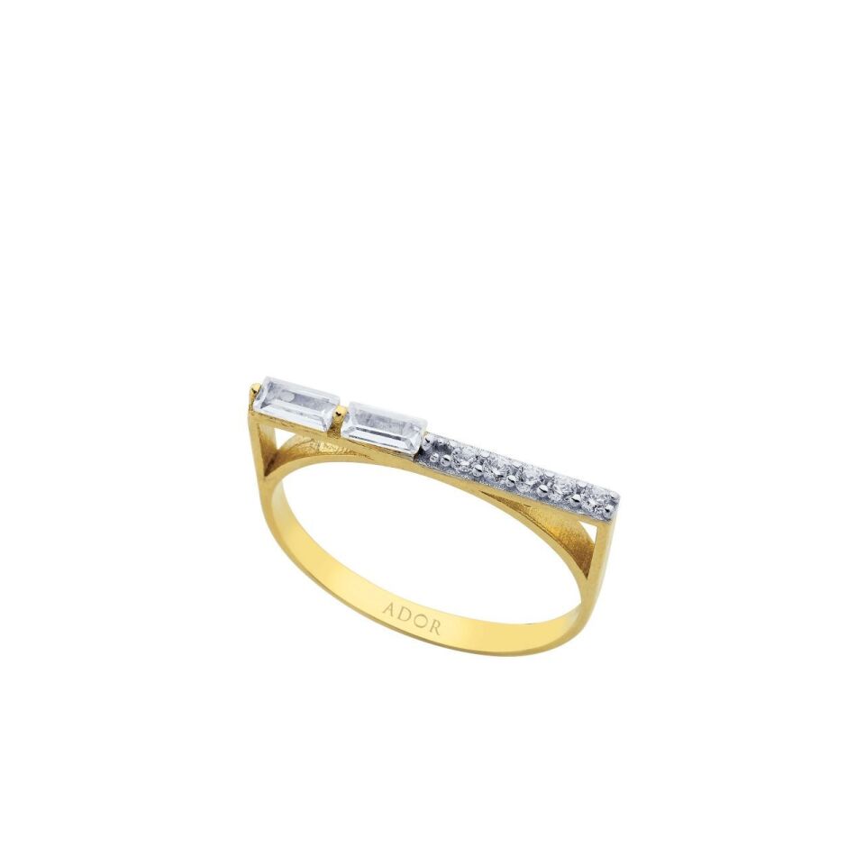 ALTIN TAŞLI LİNE YÜZÜK