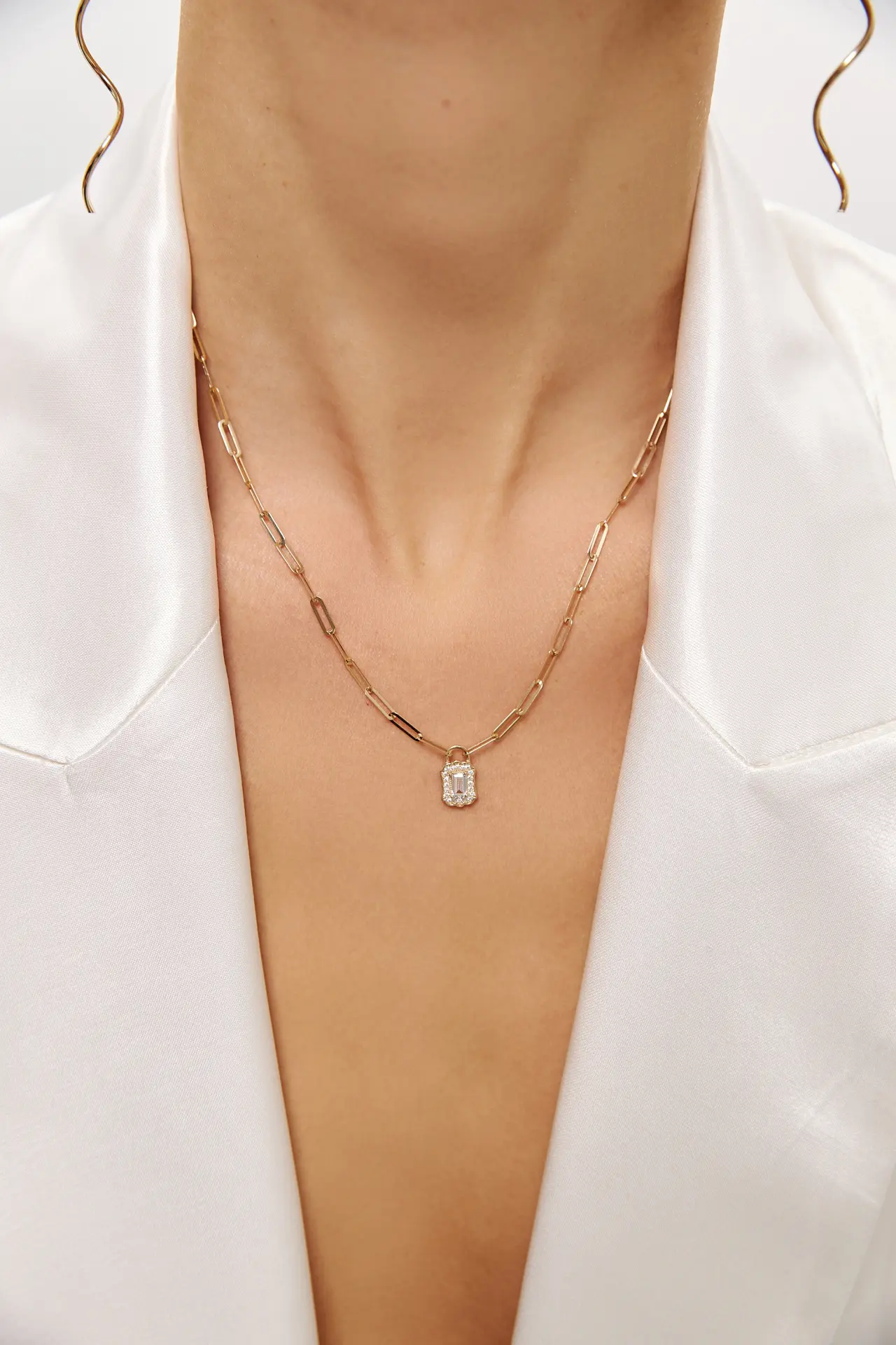 Altın Ataç Zincir Baget Kolye