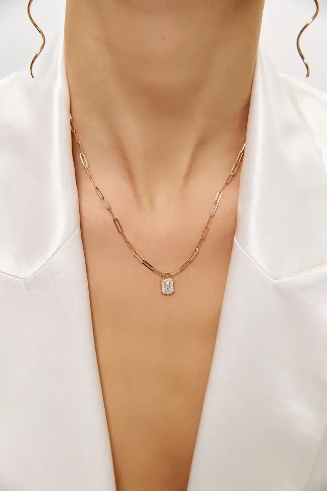 Altın Ataç Zincir Baget Kolye