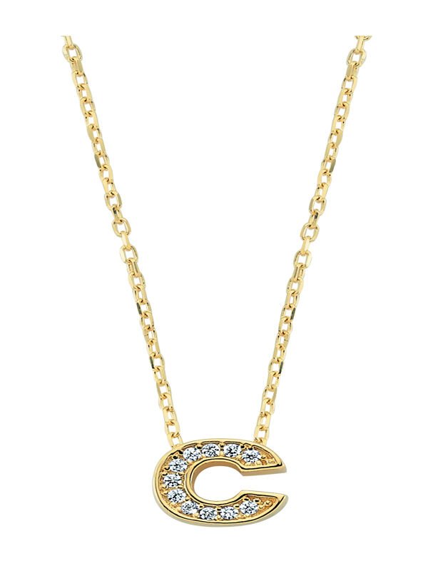 Taşlı Harf Kolye C