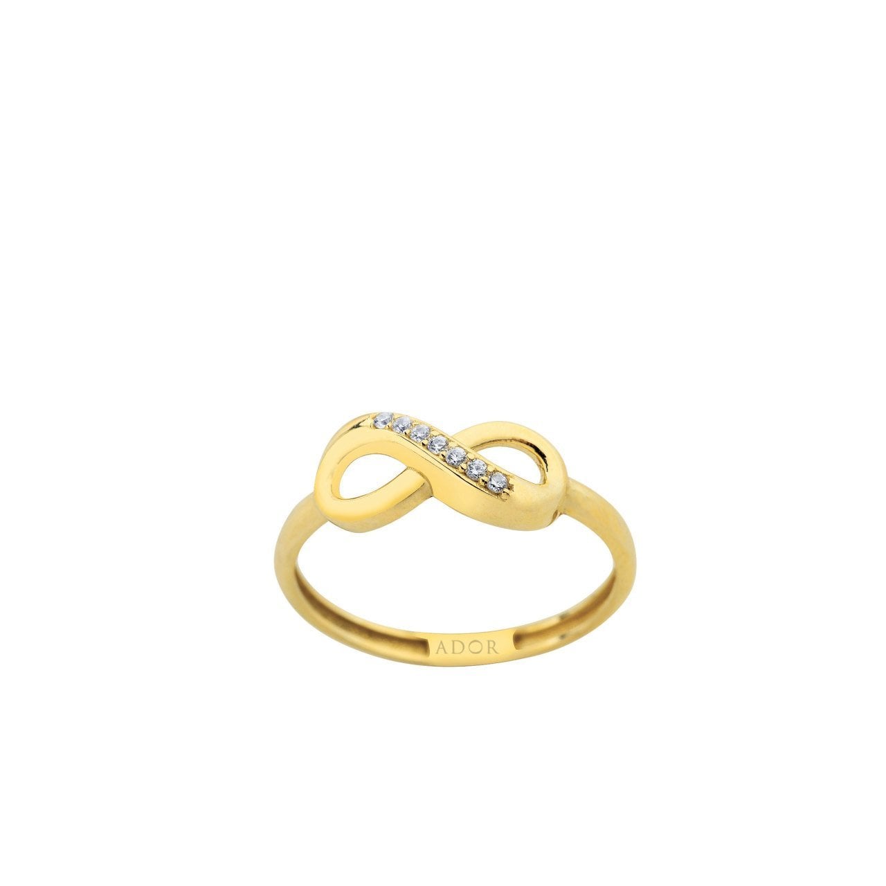 Altın Yarı Taşlı Sonsuzluk Yüzük