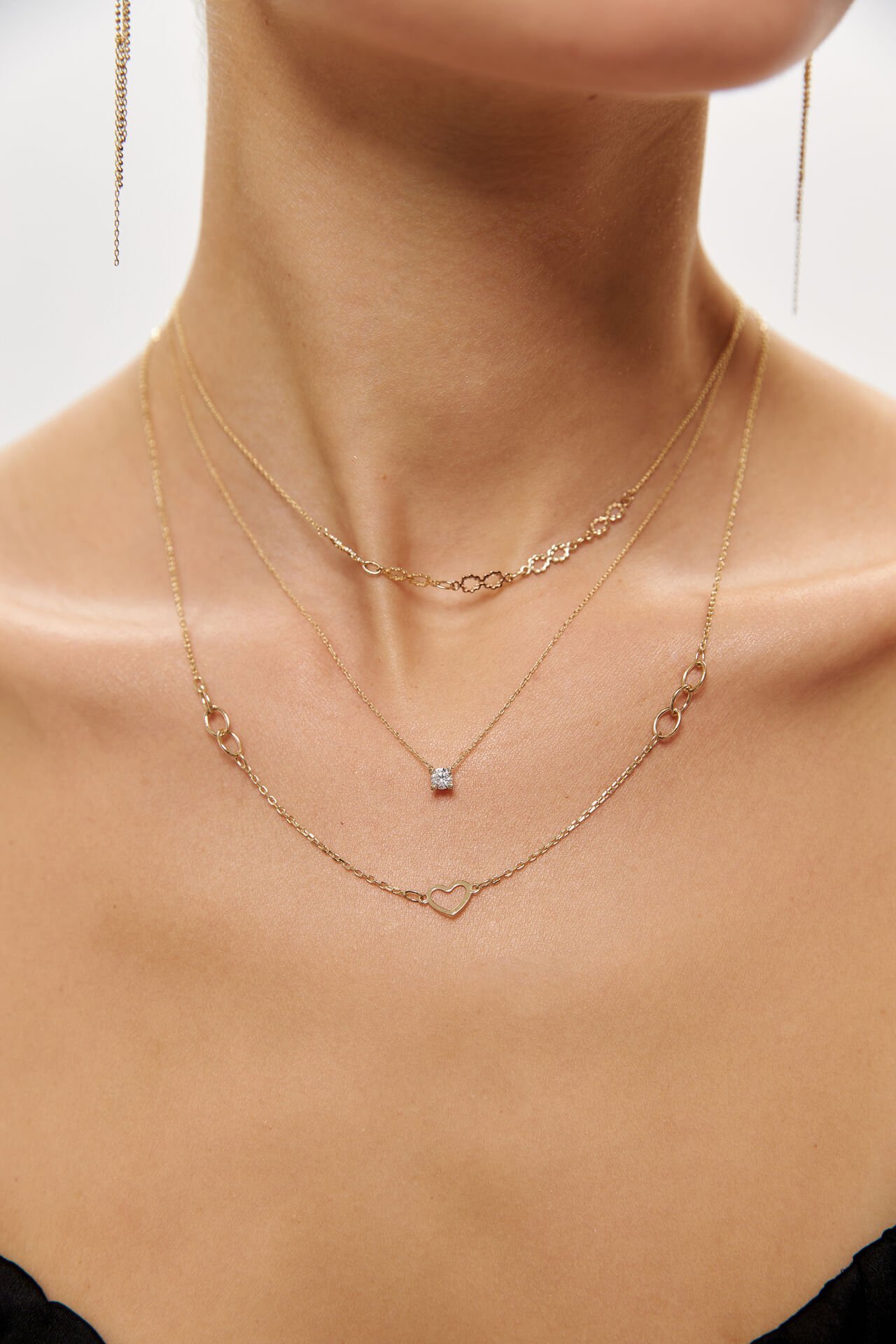 ALTIN KALP MİNİMAL KOLYE