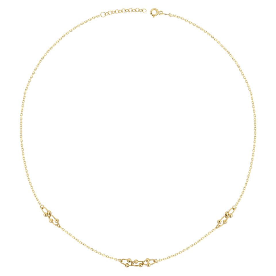 Altın Tiffany Model Minimal Kolye