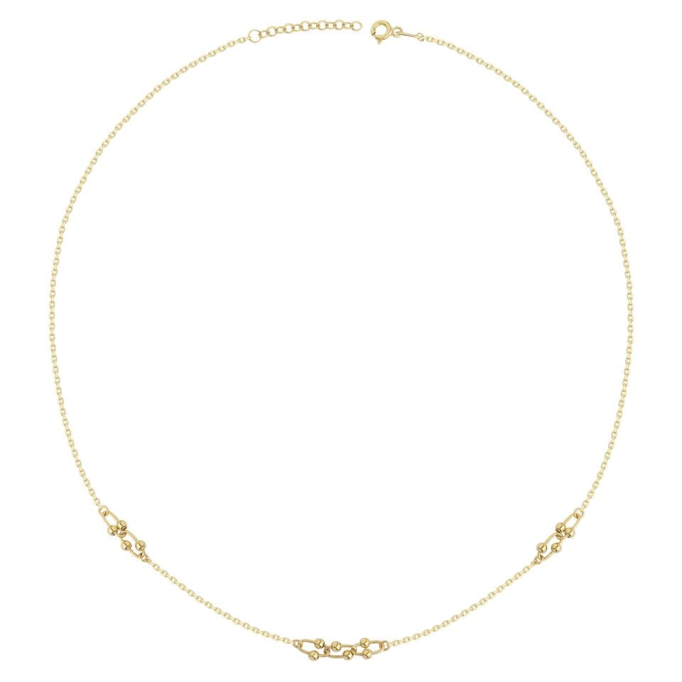 Altın Tiffany Model Minimal Kolye