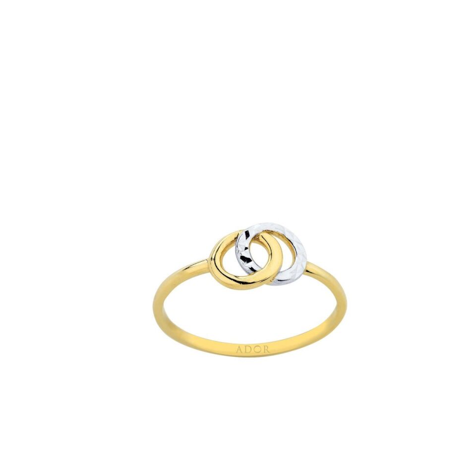 Altın İç İçe Alyans Yüzük