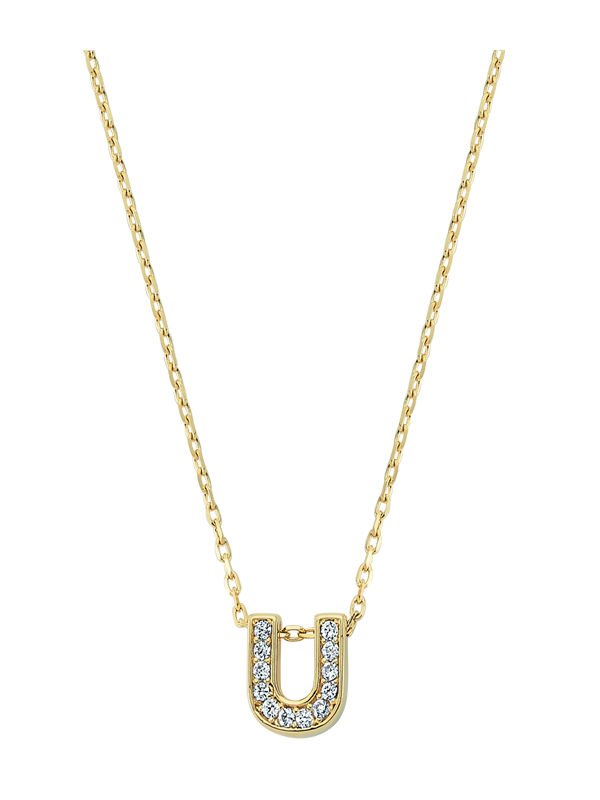 Taşlı Harf Kolye U