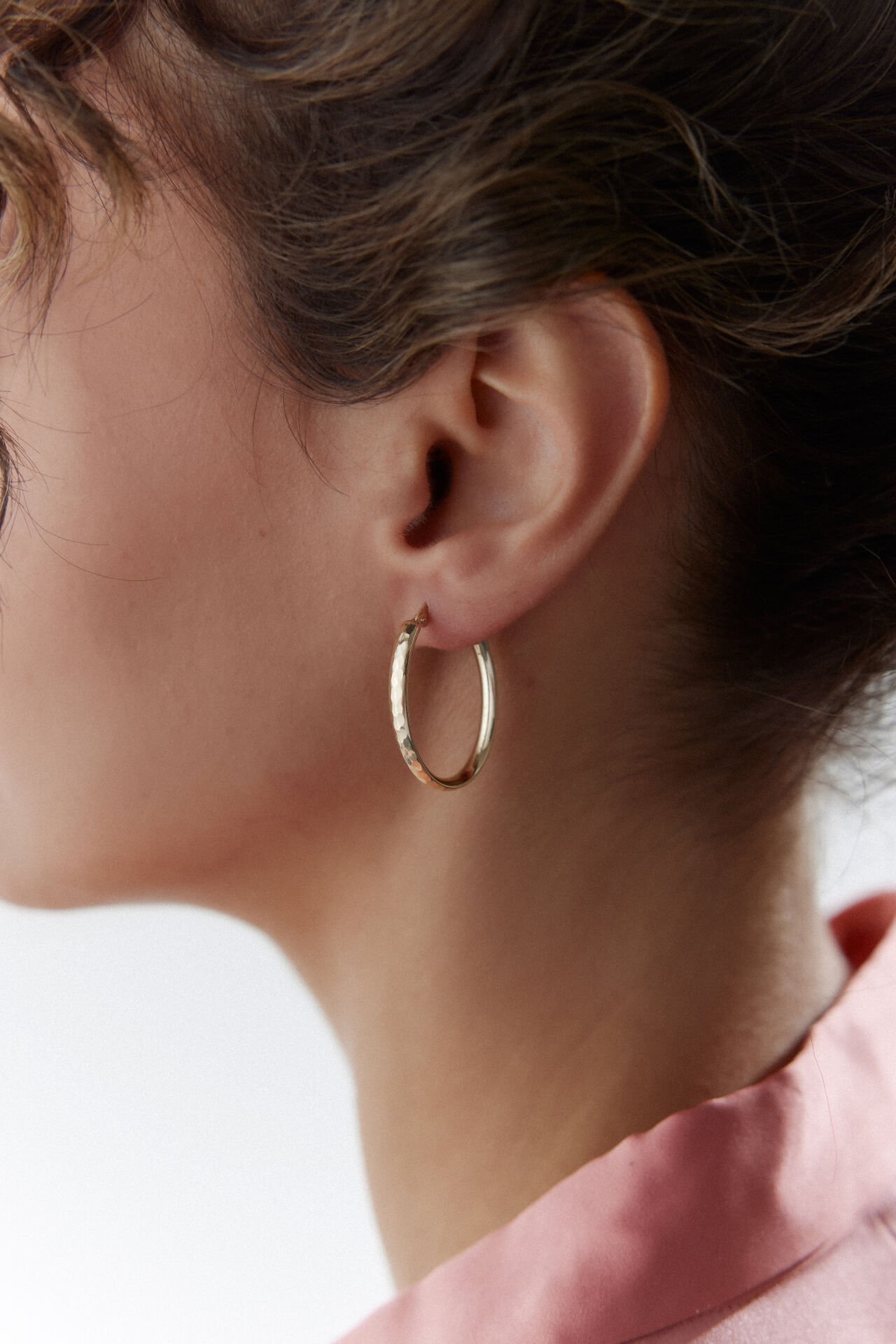 Altın Oval Model Şarnel Küpe