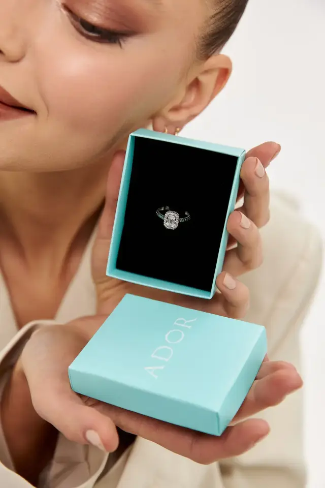 Altın Beyaz Baget Yüzük